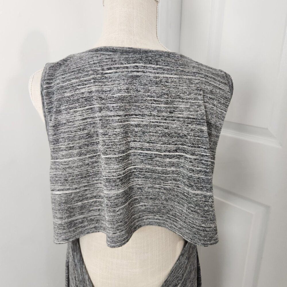 Fabletics Dress Womens XL Gray Space Dye Eileen Midi Open Back Cruise Resort - Picture 6 of 13